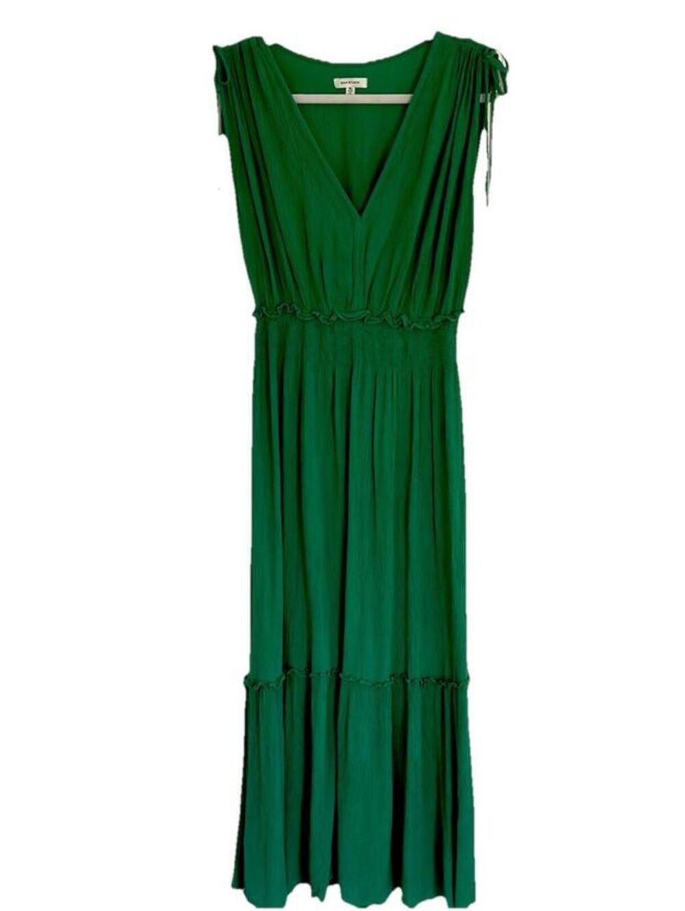 Max Studio Maxi Dress, XL, Sleeveless, Green, Pre Owned